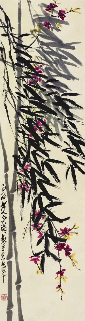 齐白石墨竹国画图片 齐白石墨竹国画图片