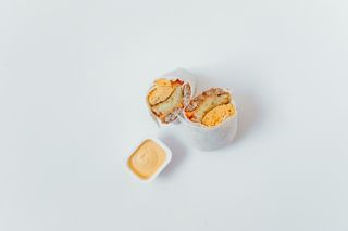 一组美味汉堡