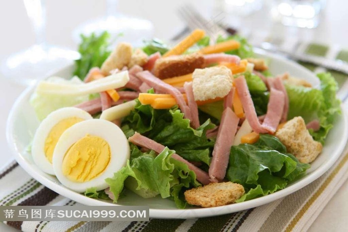 鸡蛋蔬菜沙拉图片