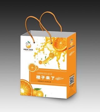 手提袋盒子橙子来了水果包装