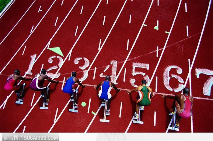 起跑动作（俯视）