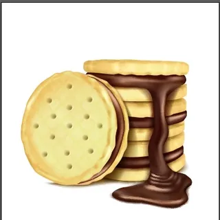 设计广告饺克力饼干