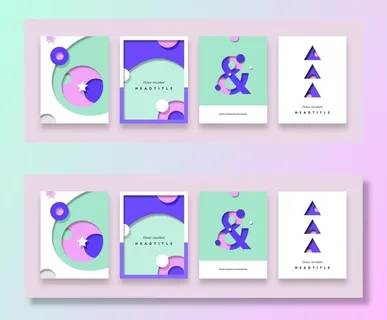 清新孟菲斯风格渐变科幻离子风KV主视觉海报大图高端psd分层素材