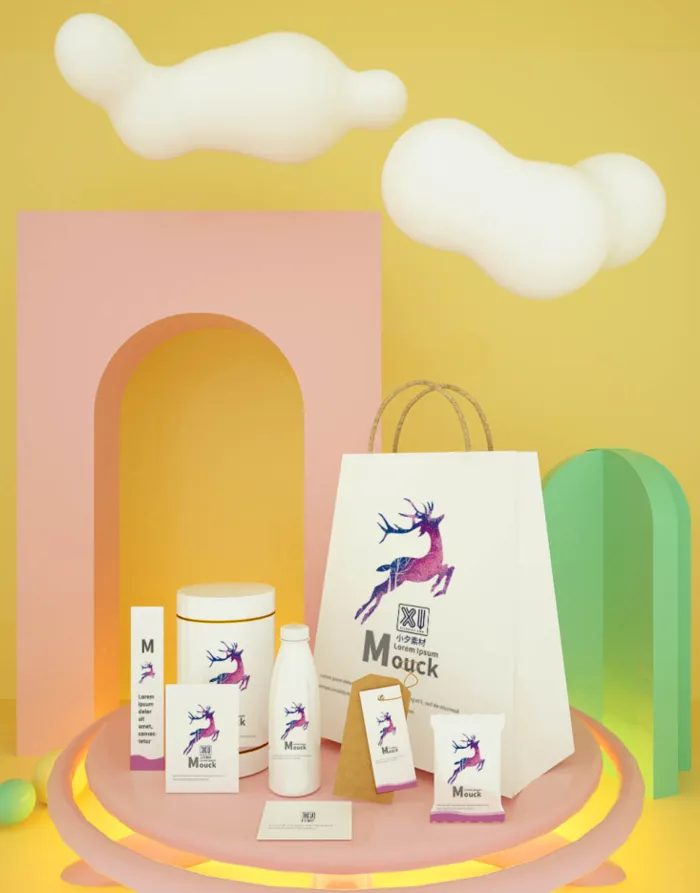 包装智能贴图样机VI效果PSD素材psd模版下载