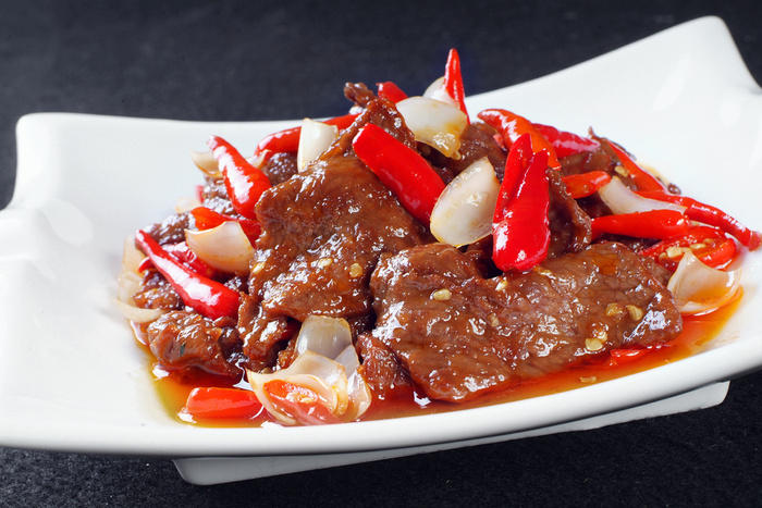 XCXC2213尖椒百合炒牛柳