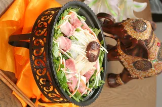 金针肥牛咖喱锅 (2)