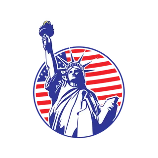 自由女神像卡通简笔