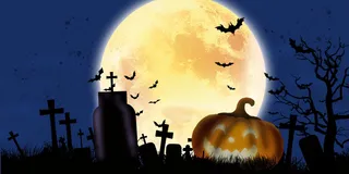 万圣背景之夜PSD素材