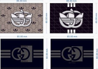 男装牛仔裤皮牌设计CDR矢量图图片