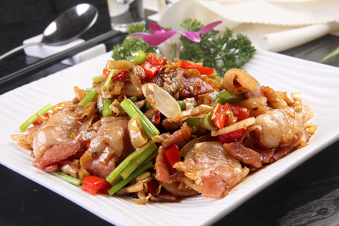 白椒炒风吹肉