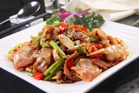 白椒炒风吹肉 白椒炒风吹肉