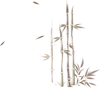 竹子水墨画中国风国画墨水书法竹子画