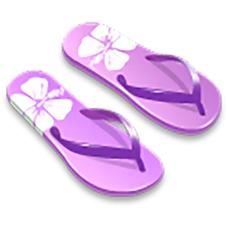 紫色拖鞋卡通