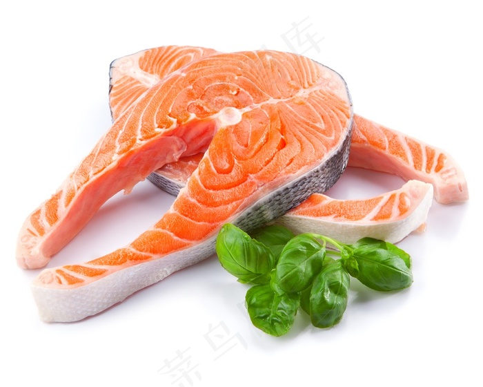 新鲜的三文鱼食物