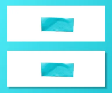 一条贴不平滑的不干胶贴实拍素材