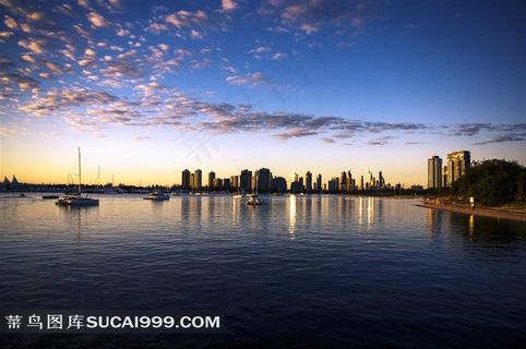 黃金海岸沿海城市美景
