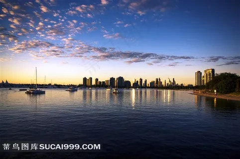 黃金海岸沿海城市美景