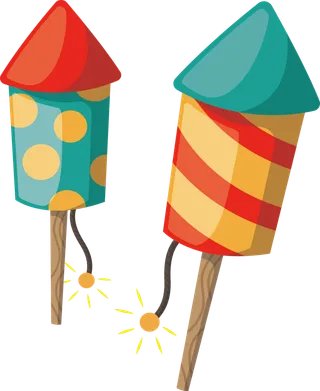 红色烟花爆竹免扣素材