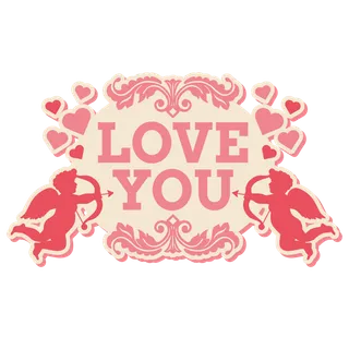 卡通简笔情人节丘比特