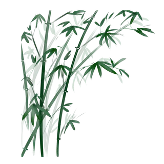 竹子水墨画中国风国画墨水书法竹子画