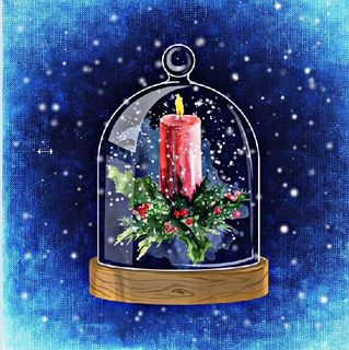 圣诞节雪花装饰风景