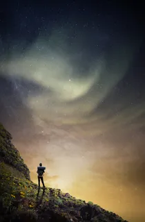 唯美天空背景PSD分层素材