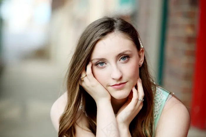 清新唯美可爱的女孩摄影图片