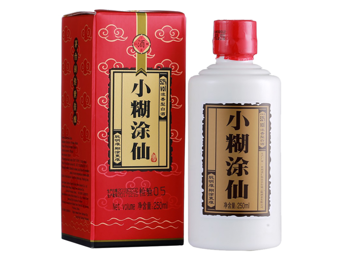超市商品清晰大图免抠实物摄影png格式图片透明底品牌白酒小糊涂仙(9)