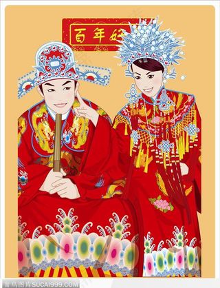 嬉戏的新婚夫妻-浓情蜜意的夫妻