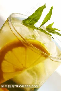 冰镇柠檬茶图片素材