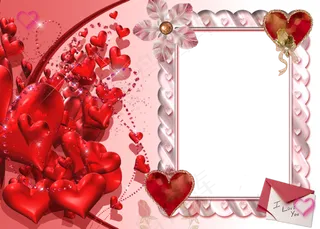 爱心相框素材图片下载