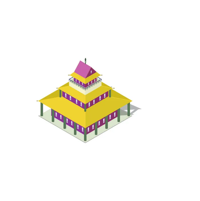 分析图素材图标集合景观建筑立面插画场景AI矢量图形设计eps,ai矢量模版下载
