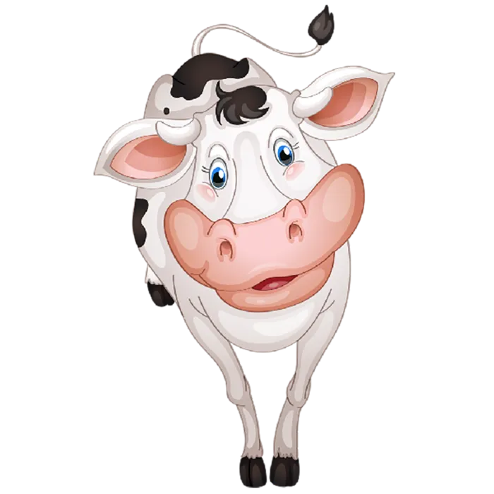 奶牛卡通现代农业