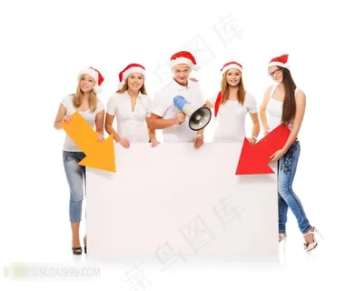 展示广告牌的圣诞节图片