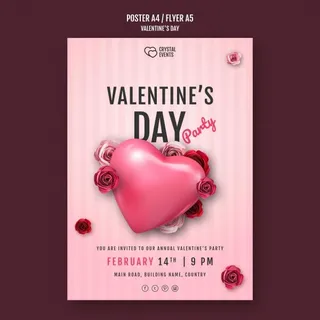 情人节海报设计