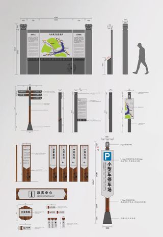旅游景点景区全套导视系统导视牌指示牌设计
