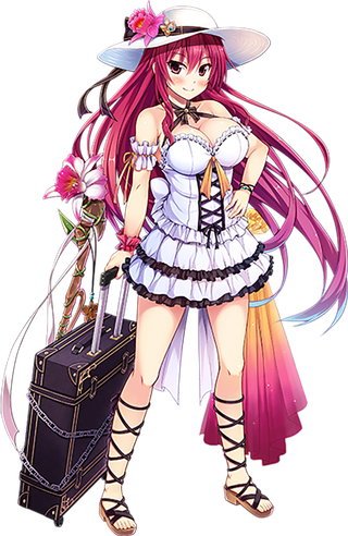 卡通时尚女孩拉杆箱素材