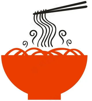 面素材矢量面条碗筷