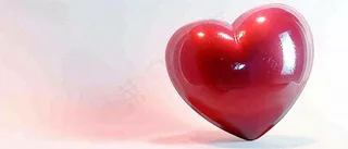 简约爱心3D立体，公益活动情人节感恩节