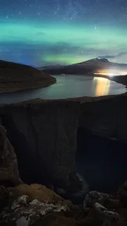 绿色极光壁纸图片