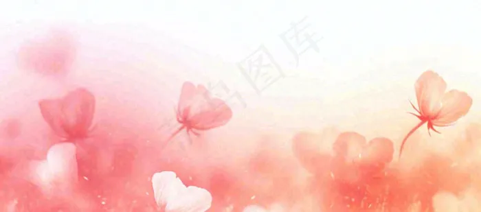 渐变粉色爱心浪漫简约，爱情温馨(1632x720)