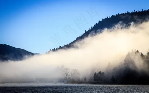 风景 景观 夕阳 黄昏 航拍风景 森林