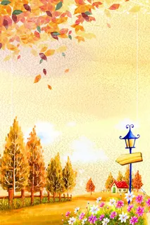 秋天创意宣传背景图片