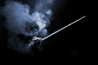 出剑的中世纪武士