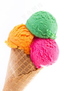 甜筒冰激凌图片