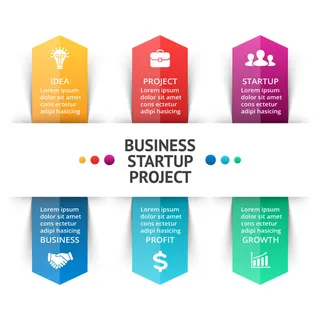 数据图表统计图形分析分类商务会议办公图标PSD模板素材