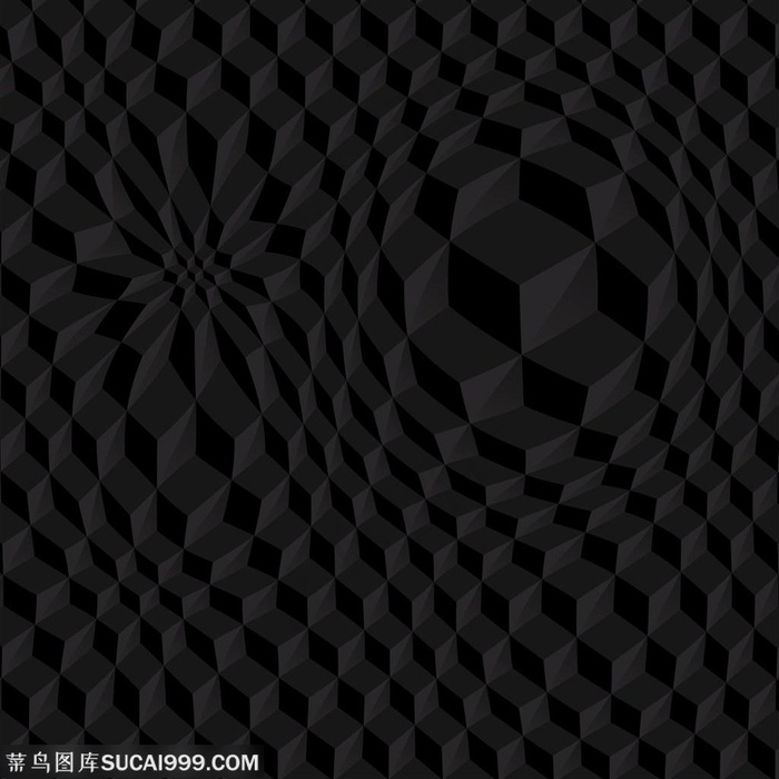 黑色几何形状3D底纹PPT海报背景图片