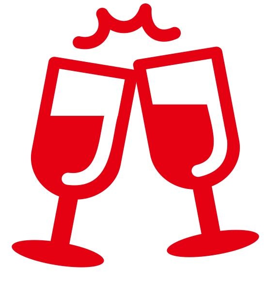 矢量红酒干杯
