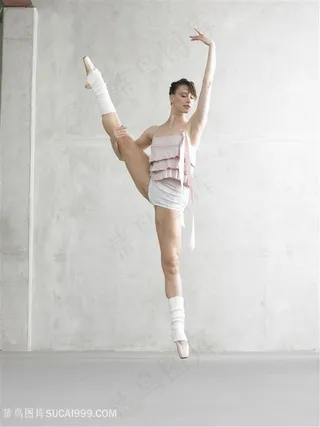 欧美舞者一字马姿势舞蹈图片