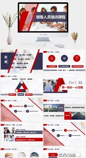 销售人员培训课件营销管理PPT模板预览图
